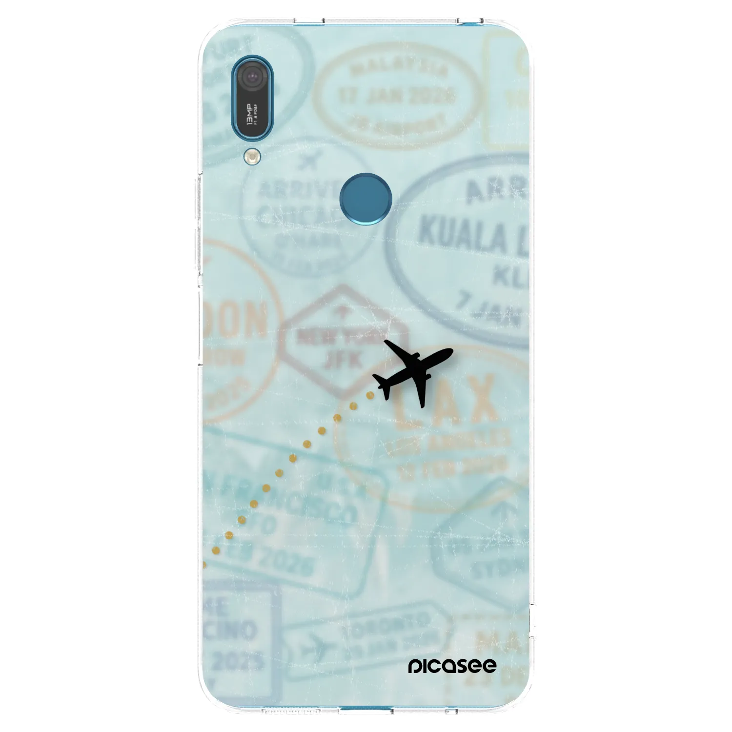 Picasee husă transparentă din silicon pentru Huawei Y7 2019 - FLIGHT PATH