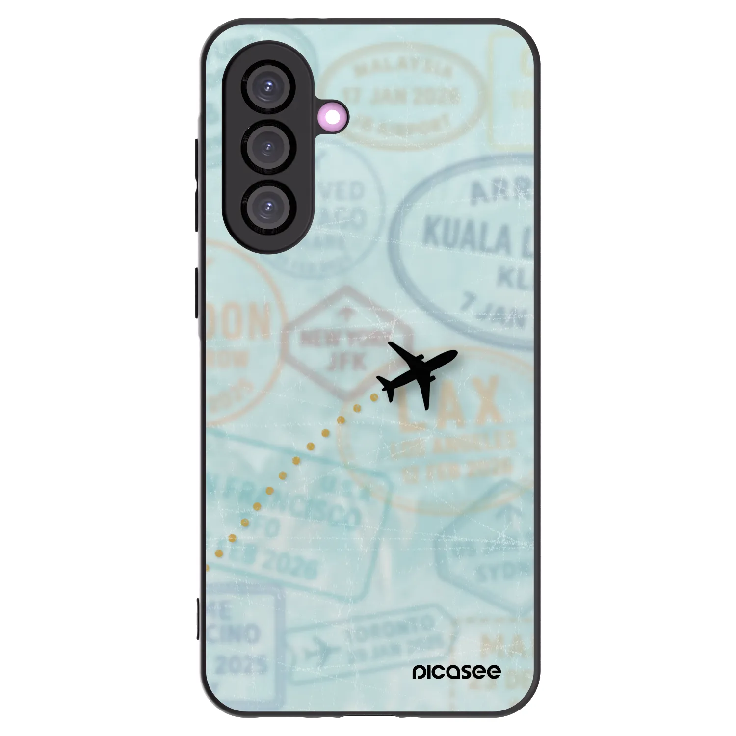 Picasee husă neagră din silicon pentru Samsung Galaxy A56 5G A566B - FLIGHT PATH
