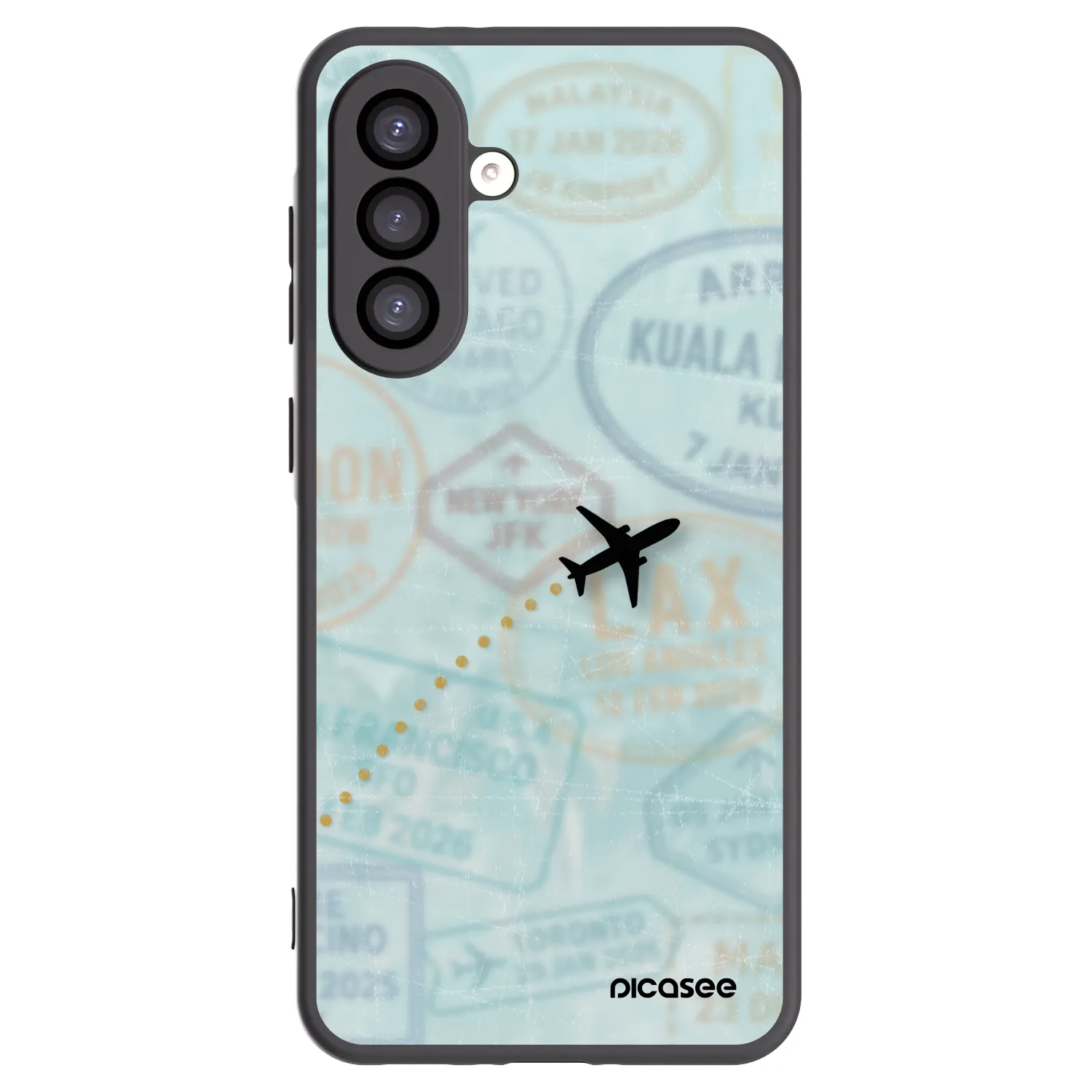 Picasee husă neagră din silicon pentru Samsung Galaxy A26 5G A266B - FLIGHT PATH