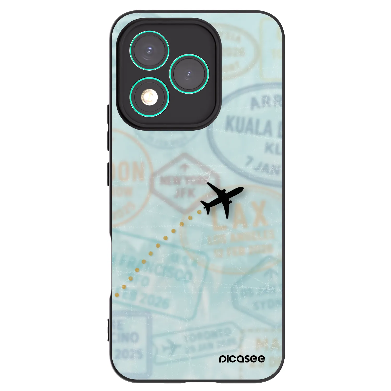 Picasee husă neagră din silicon pentru Honor 400 Lite 5G - FLIGHT PATH