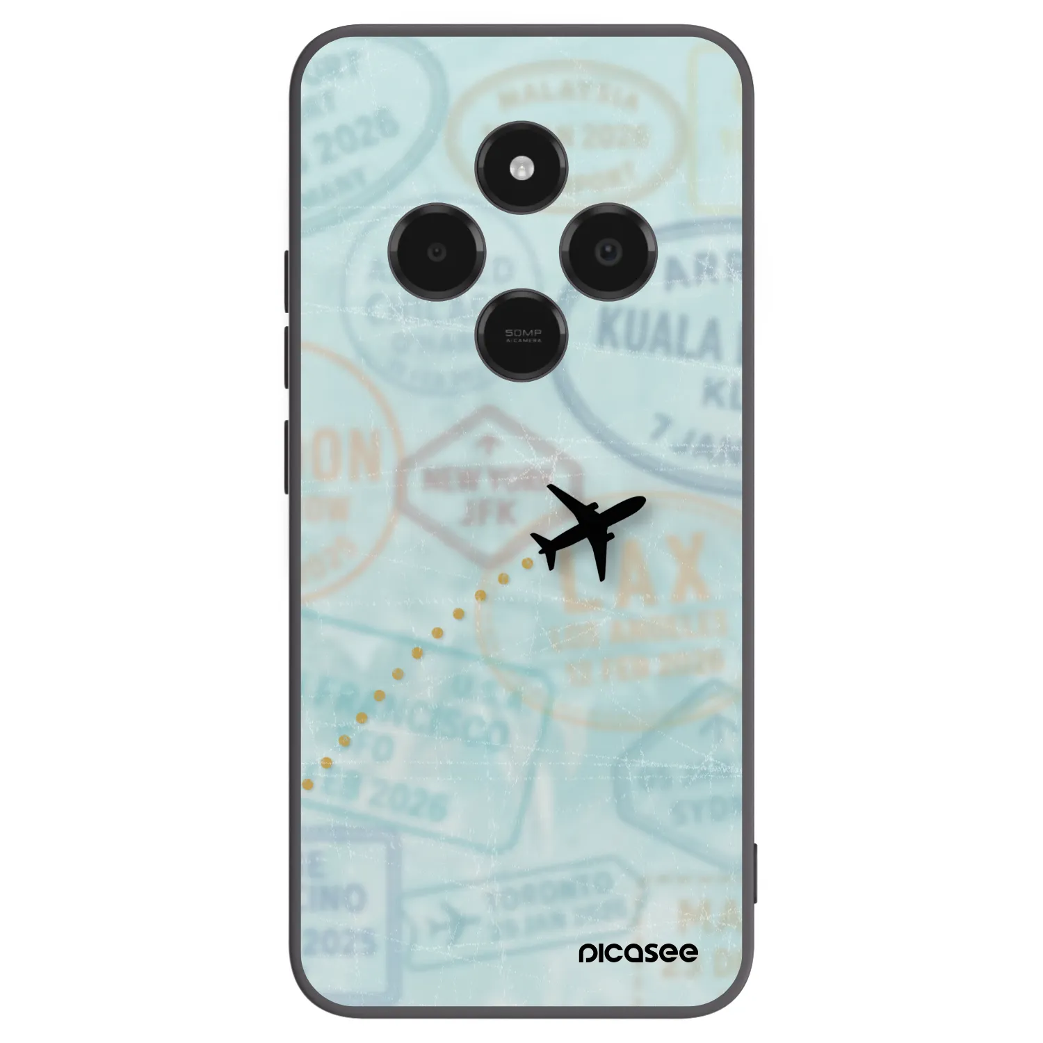 Picasee husă neagră din silicon pentru Xiaomi Poco C75 - FLIGHT PATH