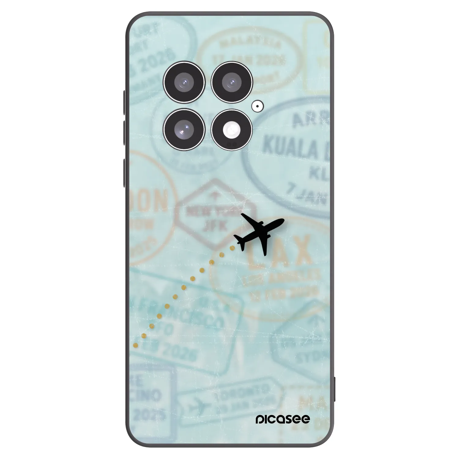 Picasee husă neagră din silicon pentru OnePlus 13 5G - FLIGHT PATH