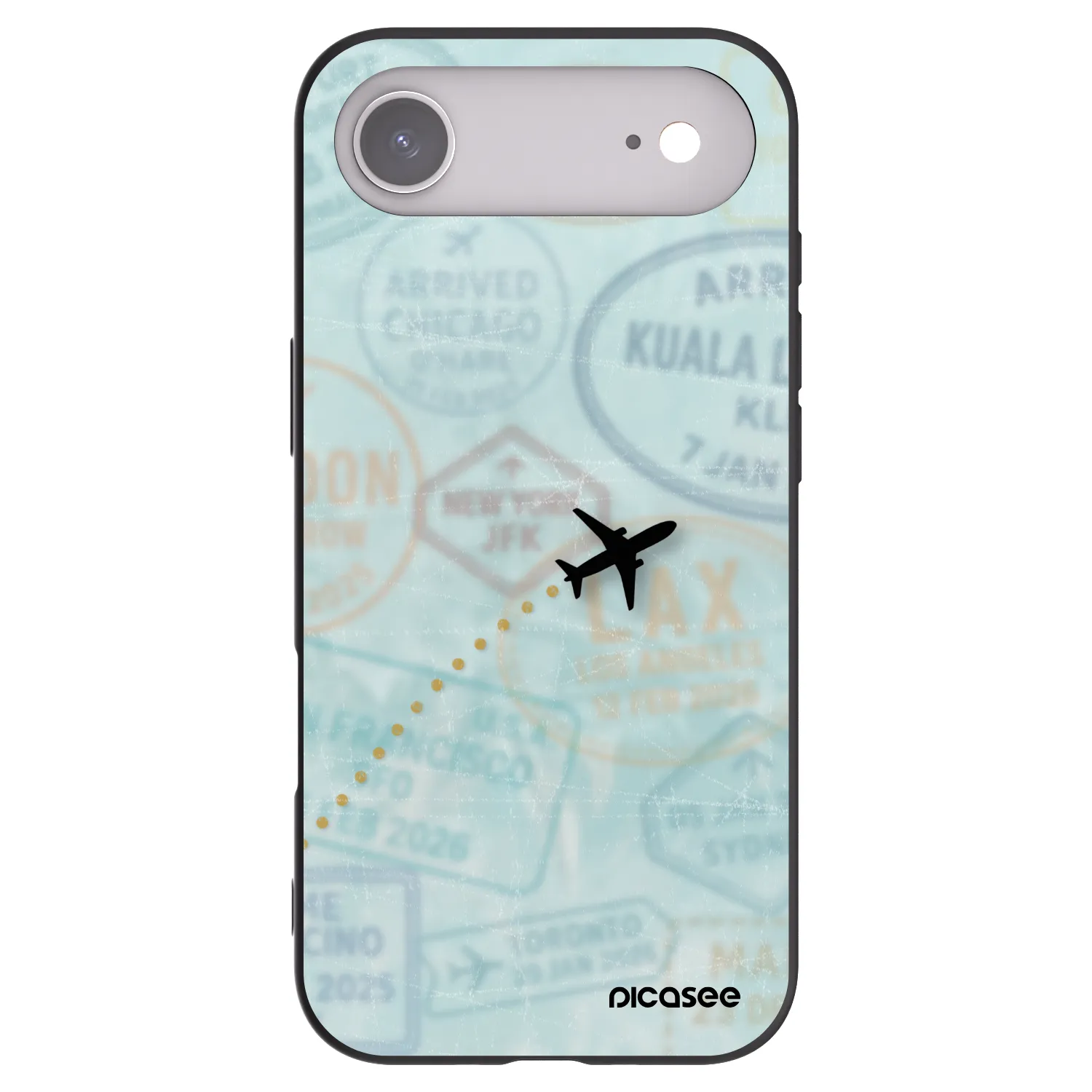 Picasee husă neagră din silicon pentru Apple iPhone Air - FLIGHT PATH