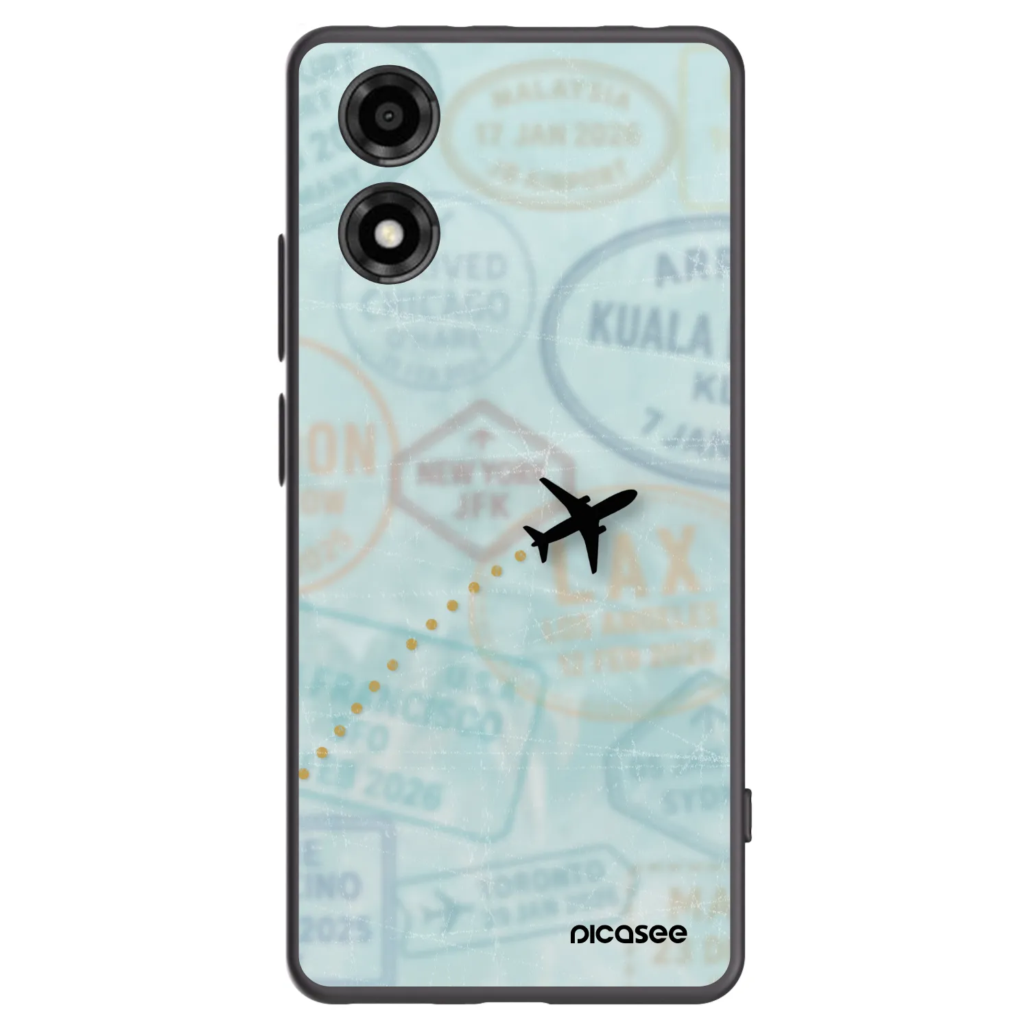 Picasee husă neagră din silicon pentru Motorola Moto E14 - FLIGHT PATH
