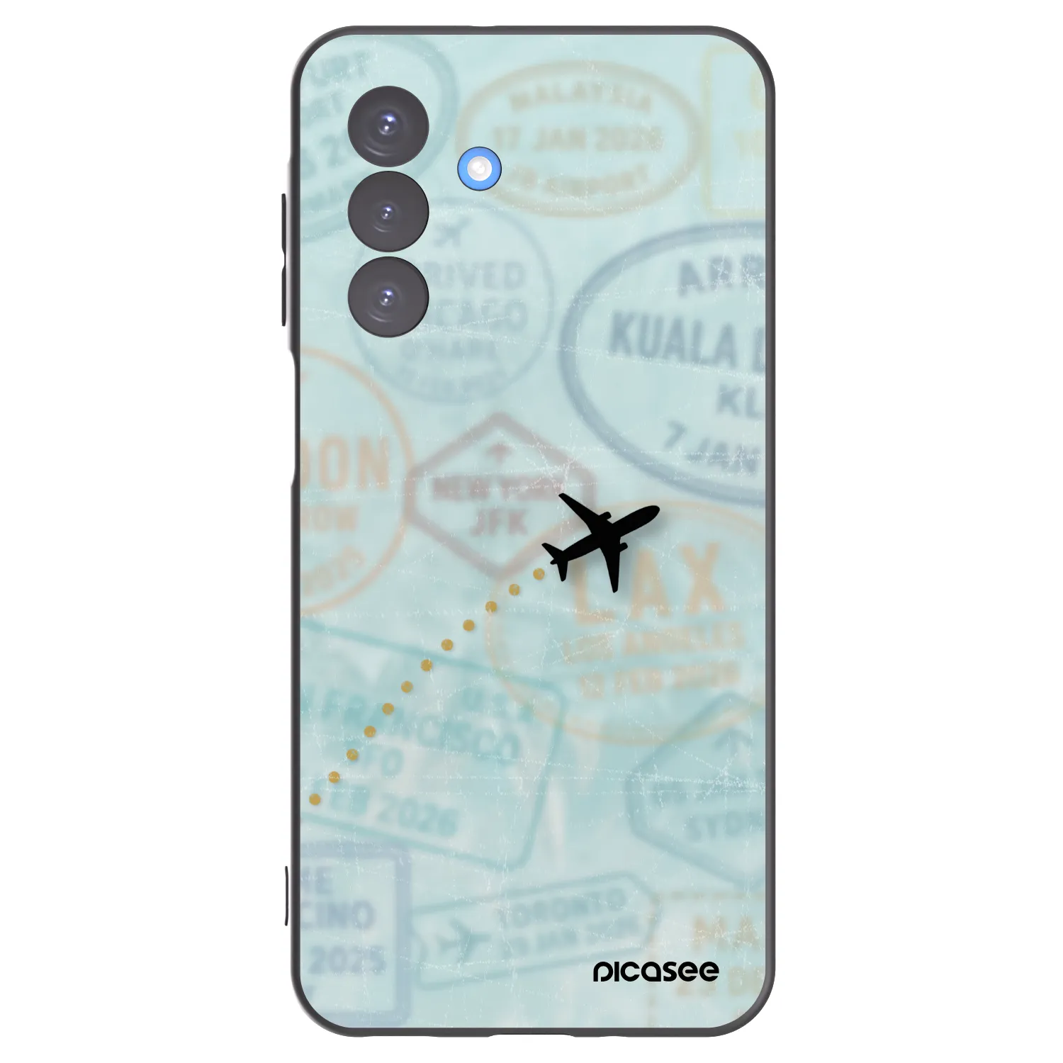 Picasee husă neagră din silicon pentru Samsung Galaxy A17 5G - FLIGHT PATH