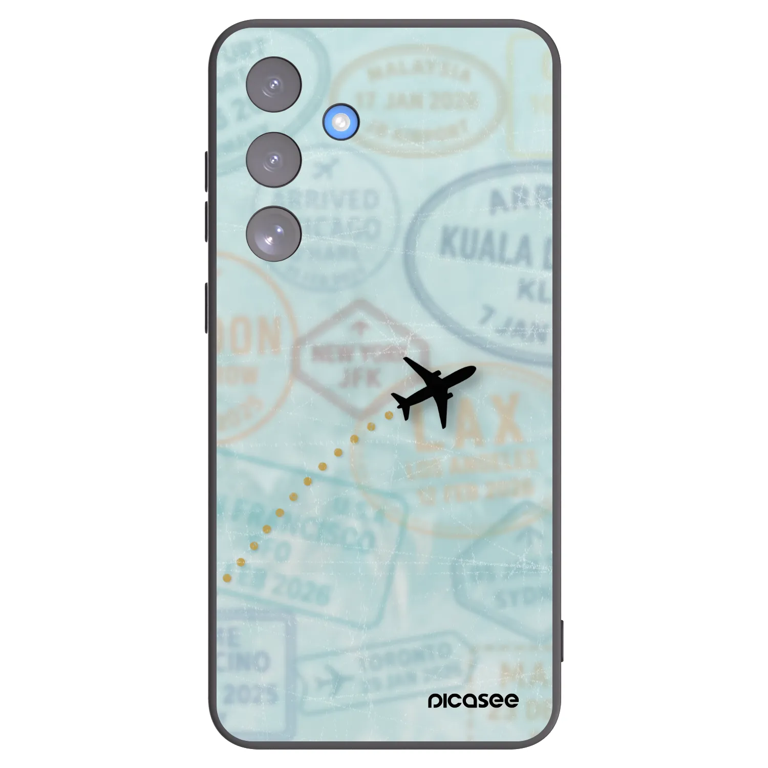Picasee husă neagră din silicon pentru Samsung Galaxy S25 FE 5G - FLIGHT PATH