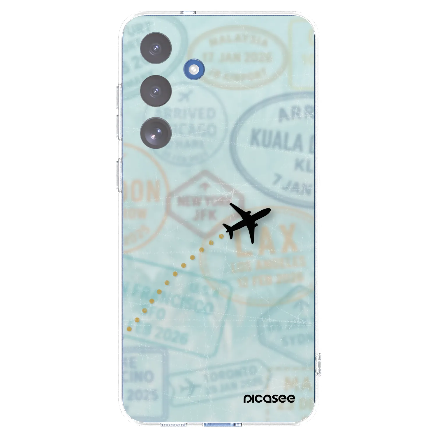Picasee husă transparentă din silicon pentru Samsung Galaxy S25 FE 5G - FLIGHT PATH