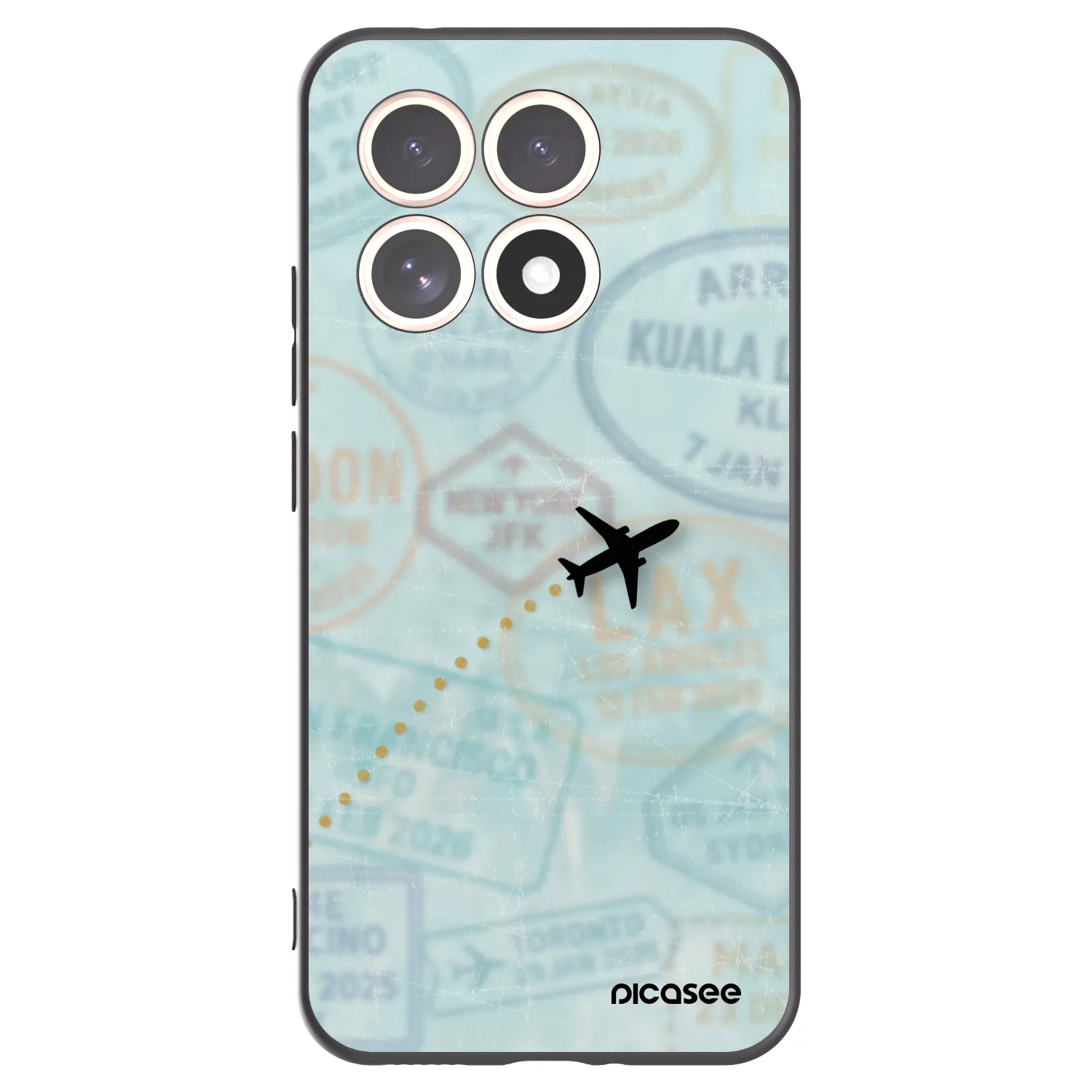 Picasee husă neagră din silicon pentru Xiaomi 15T - FLIGHT PATH