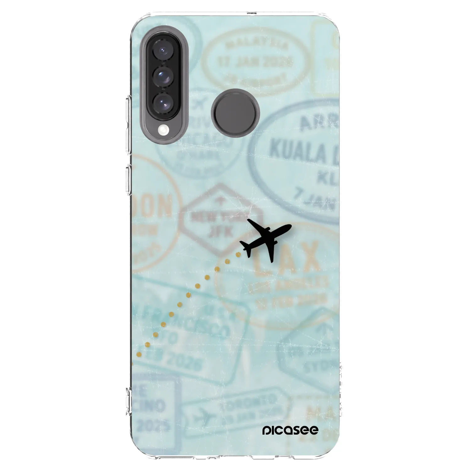 Picasee husă transparentă din silicon pentru Huawei P30 Lite - FLIGHT PATH
