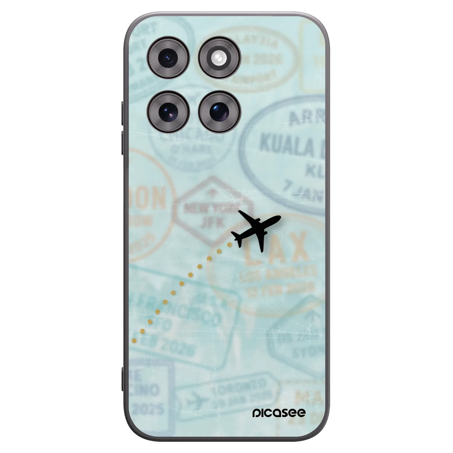 Picasee husă neagră din silicon pentru Motorola Moto G77 - FLIGHT PATH