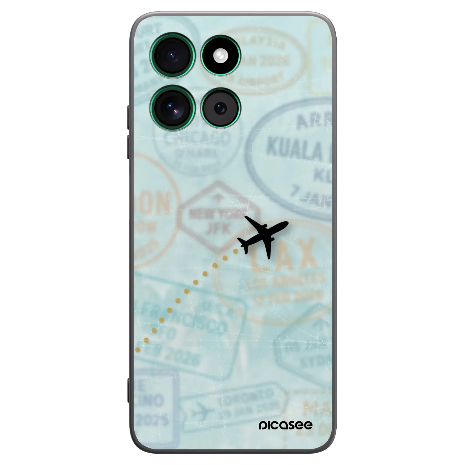 Picasee husă neagră din silicon pentru Motorola Moto G57 Power - FLIGHT PATH