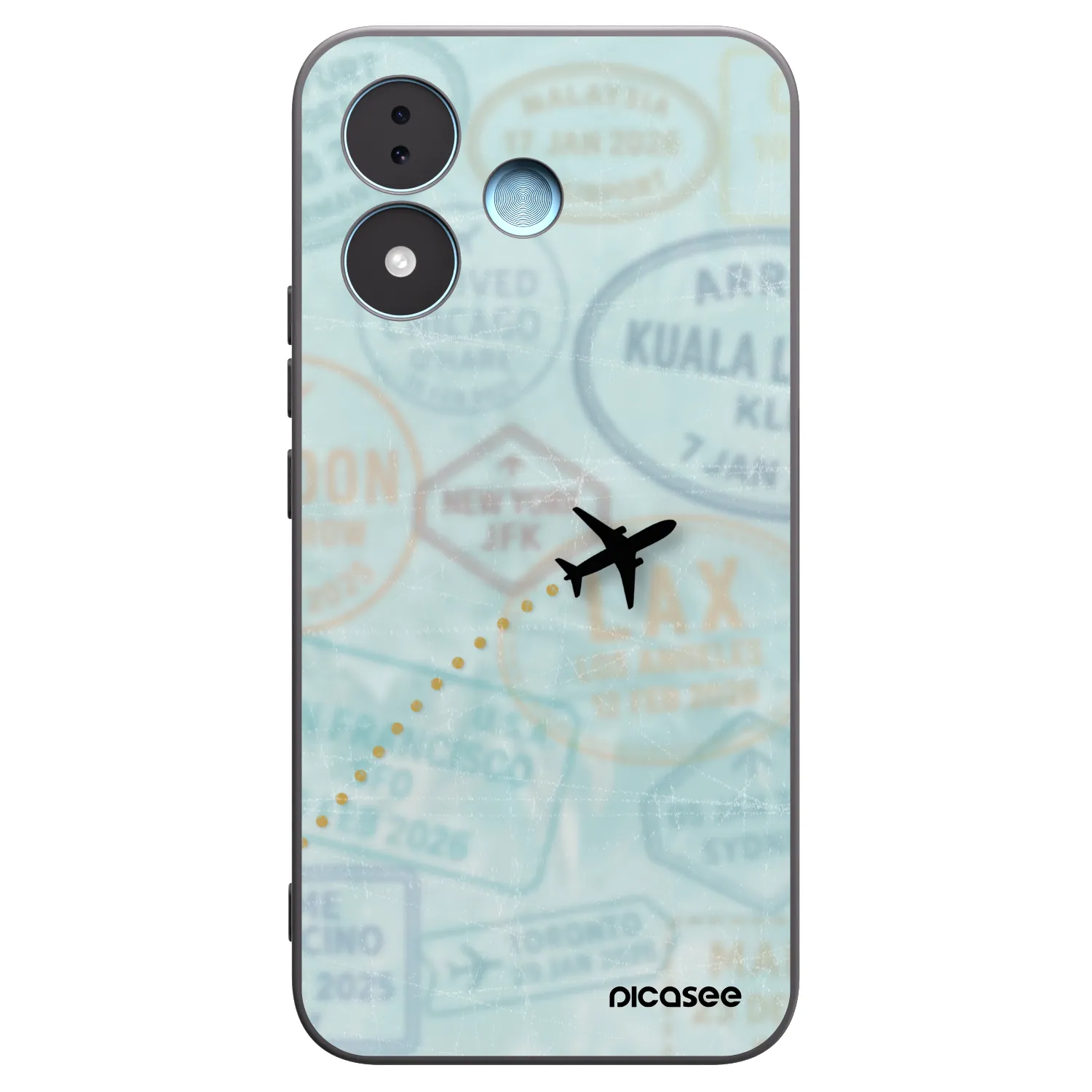Picasee husă neagră din silicon pentru Xiaomi Redmi Note 17 5G - FLIGHT PATH