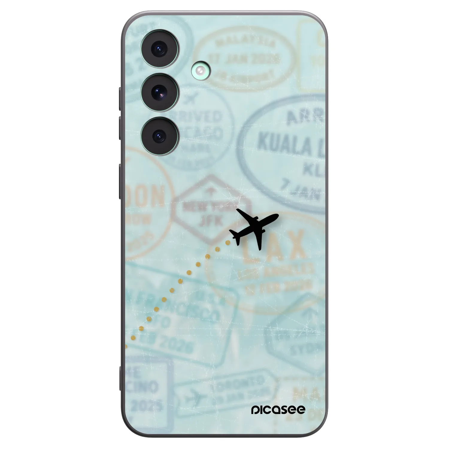 Picasee husă neagră din silicon pentru Samsung Galaxy S26 FE - FLIGHT PATH