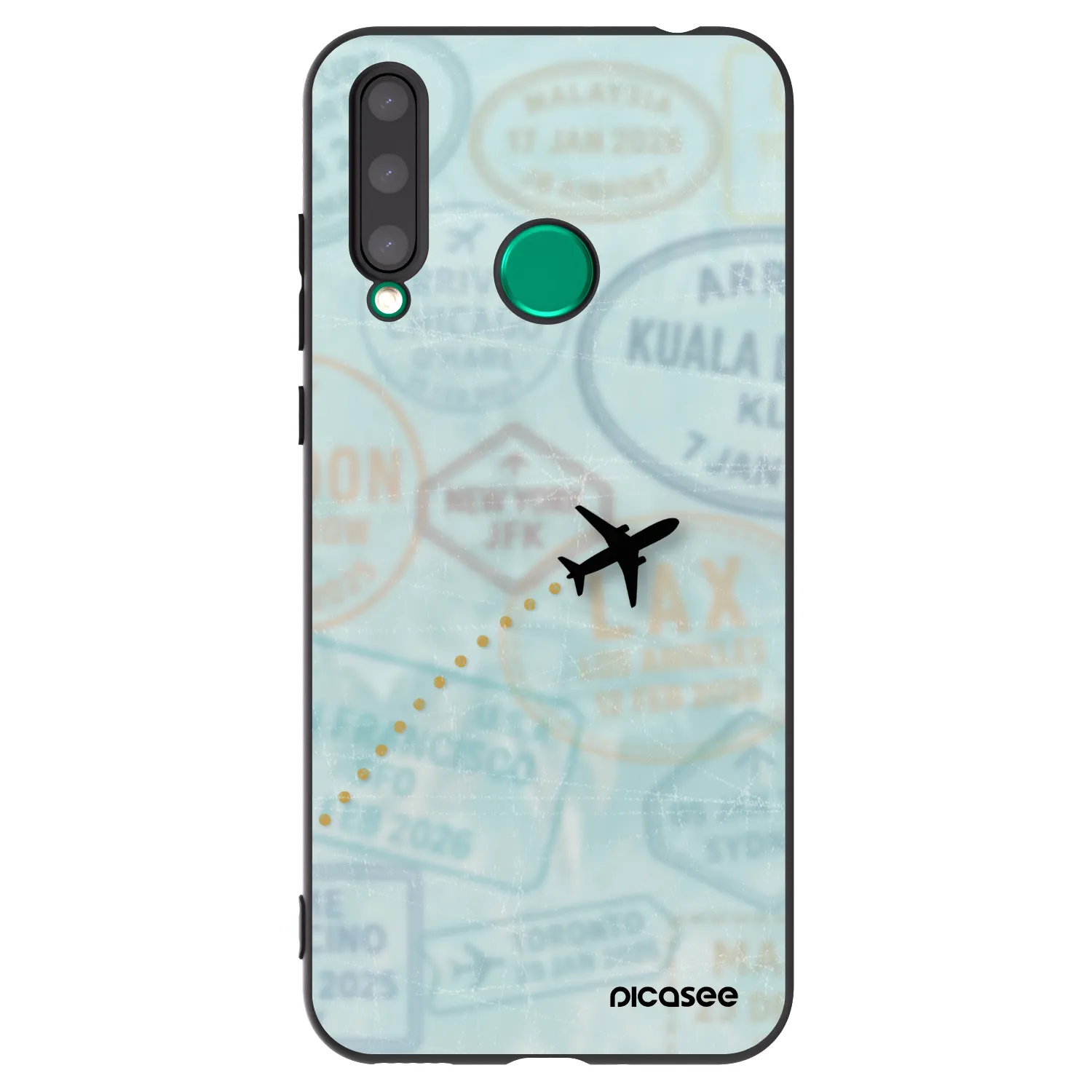 Picasee husă neagră din silicon pentru Honor 20 Lite - FLIGHT PATH