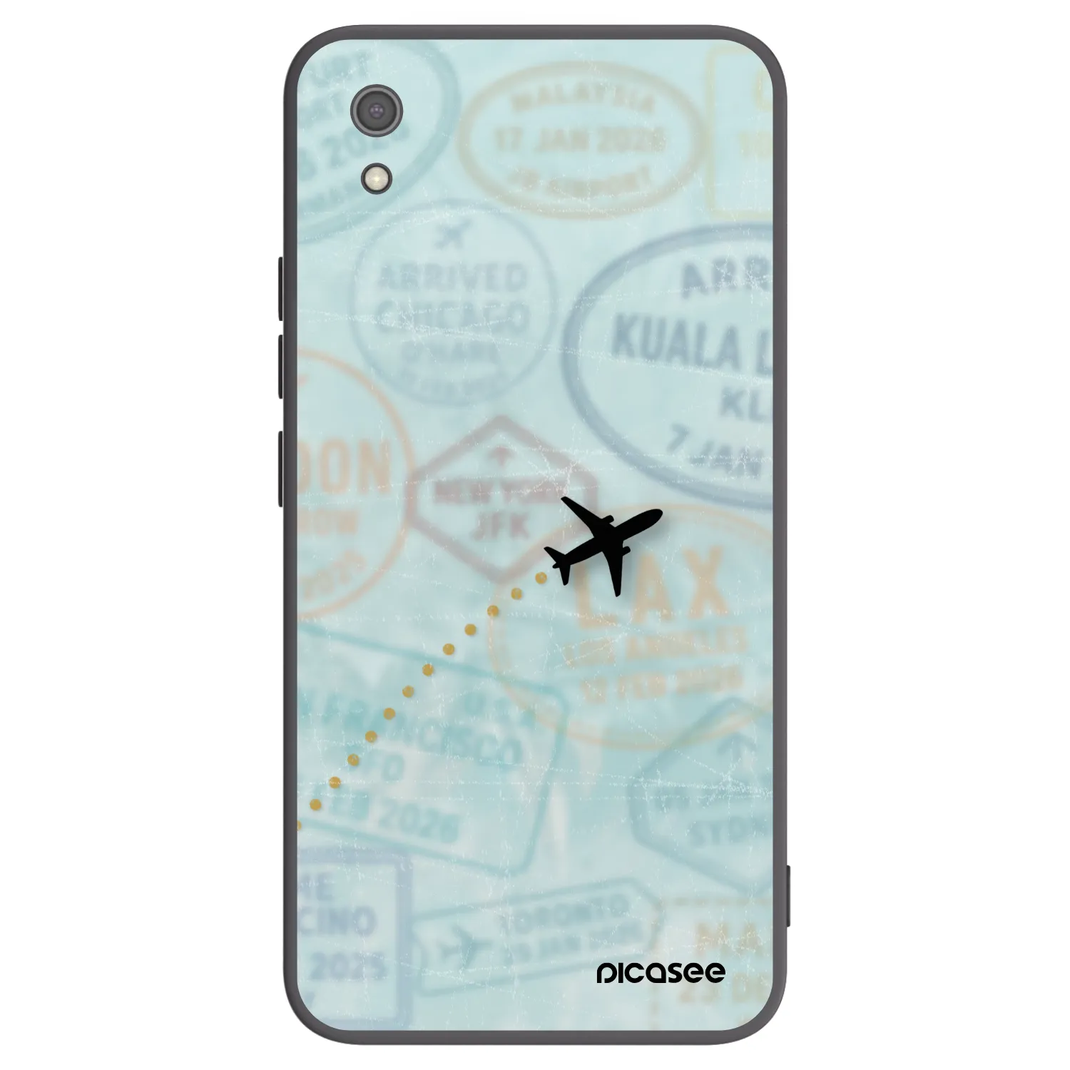 Picasee husă neagră din silicon pentru Xiaomi Redmi 7A - FLIGHT PATH