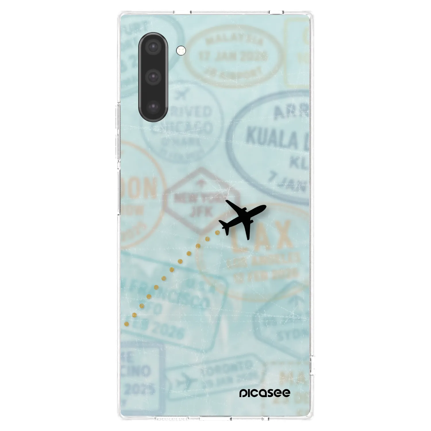 Picasee husă transparentă din silicon pentru Samsung Galaxy Note 10 N970F - FLIGHT PATH