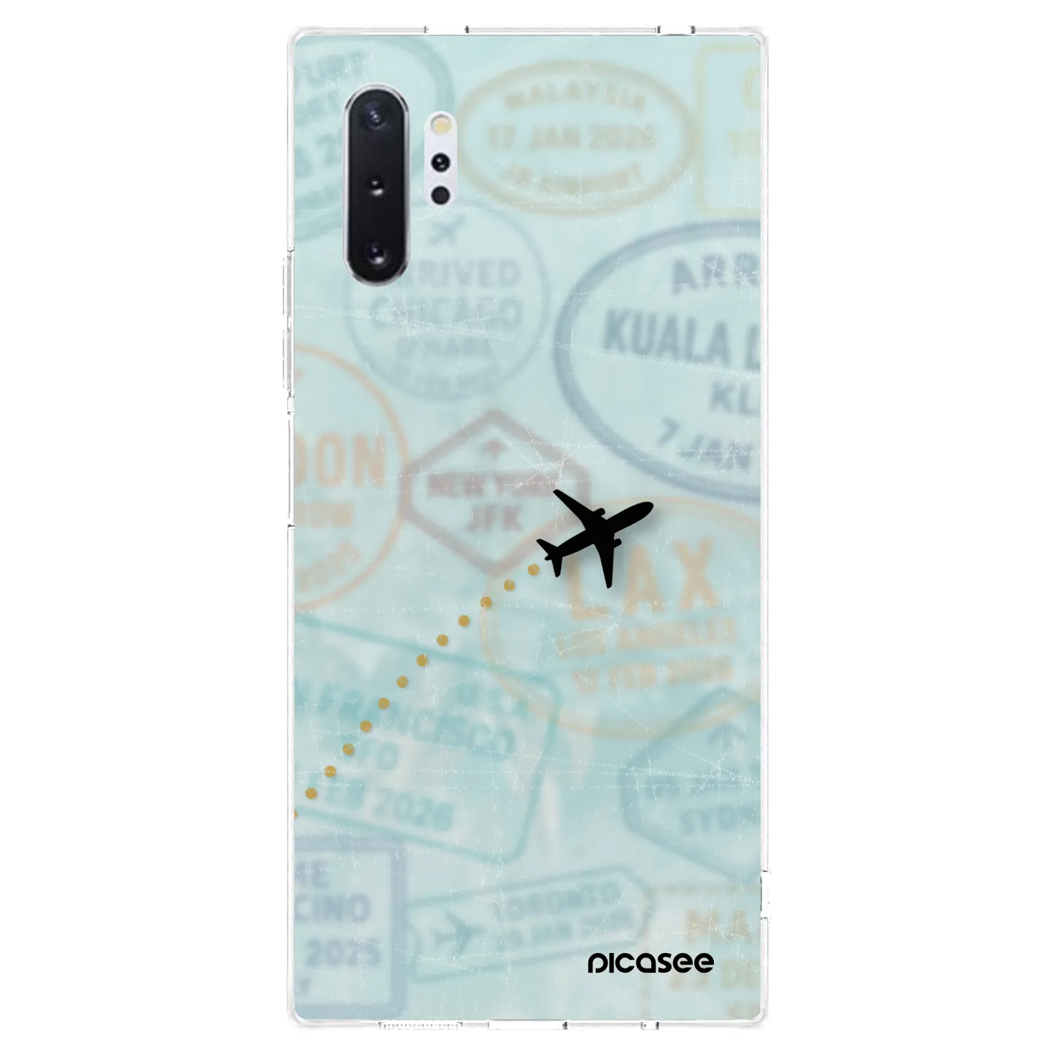 Picasee husă transparentă din silicon pentru Samsung Galaxy Note 10+ N975F - FLIGHT PATH