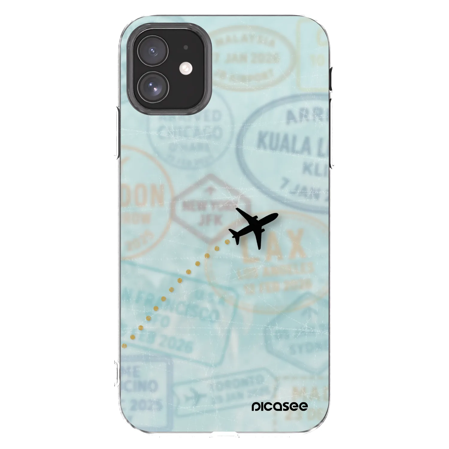 Picasee husă transparentă din silicon pentru Apple iPhone 11 - FLIGHT PATH