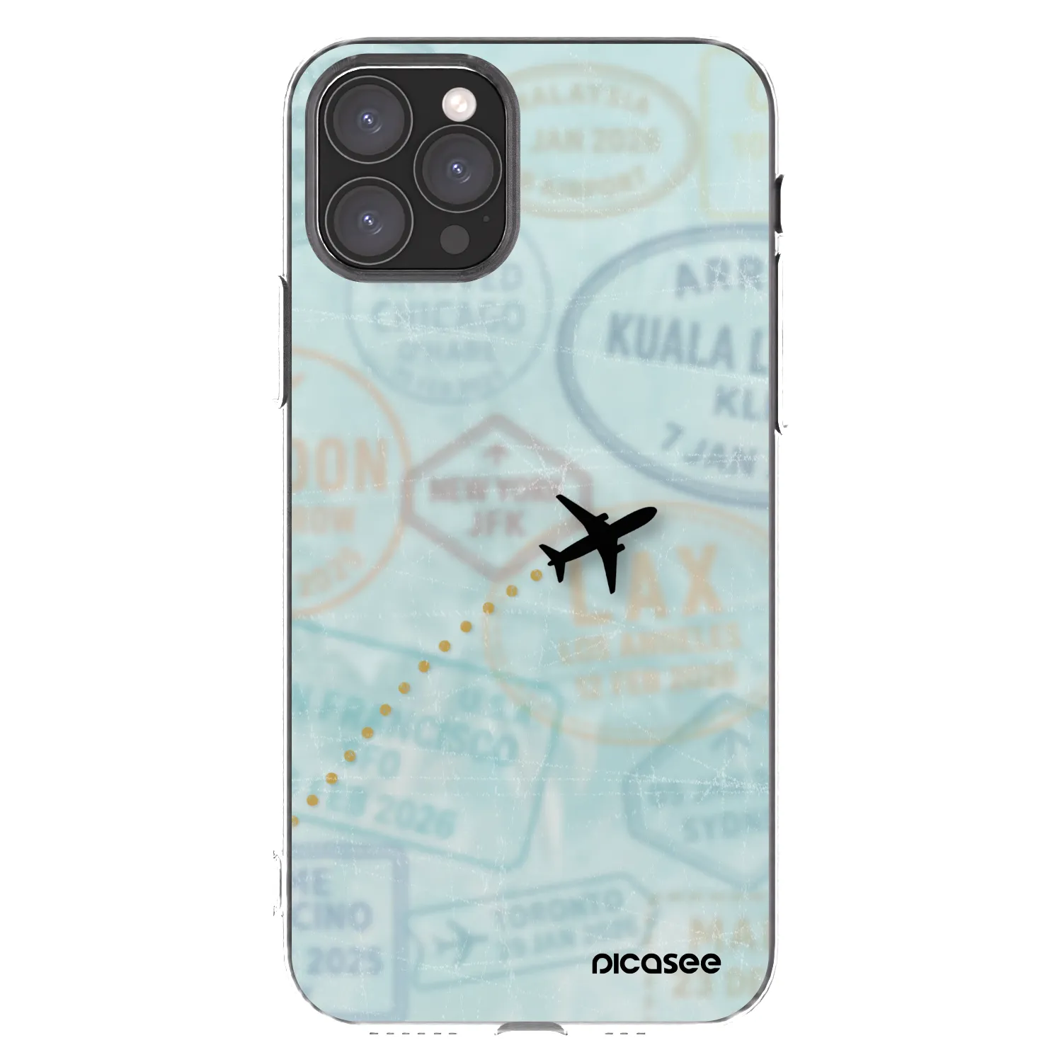 Picasee husă transparentă din silicon pentru Apple iPhone 11 Pro - FLIGHT PATH