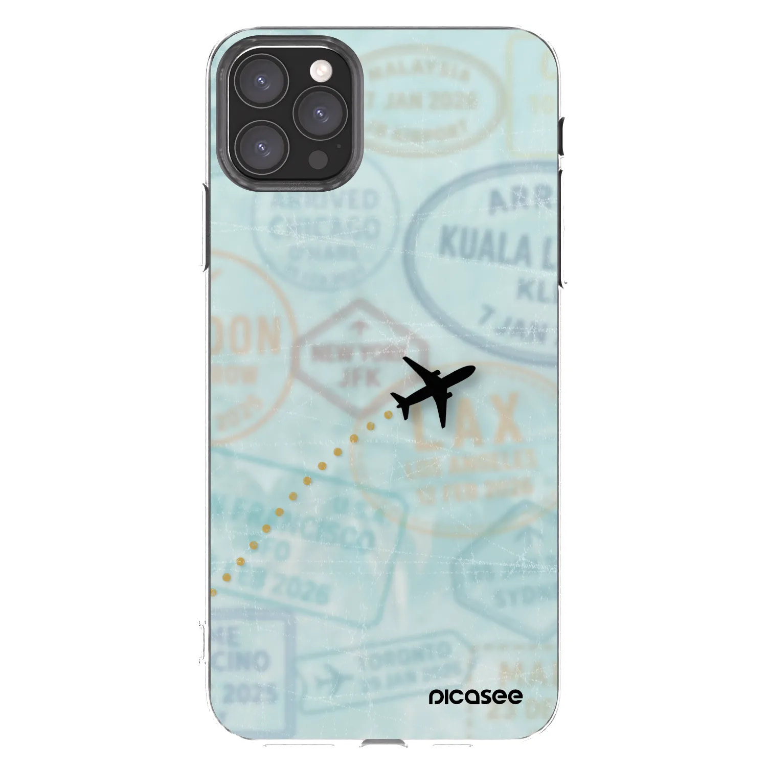 Picasee husă transparentă din silicon pentru Apple iPhone 11 Pro Max - FLIGHT PATH