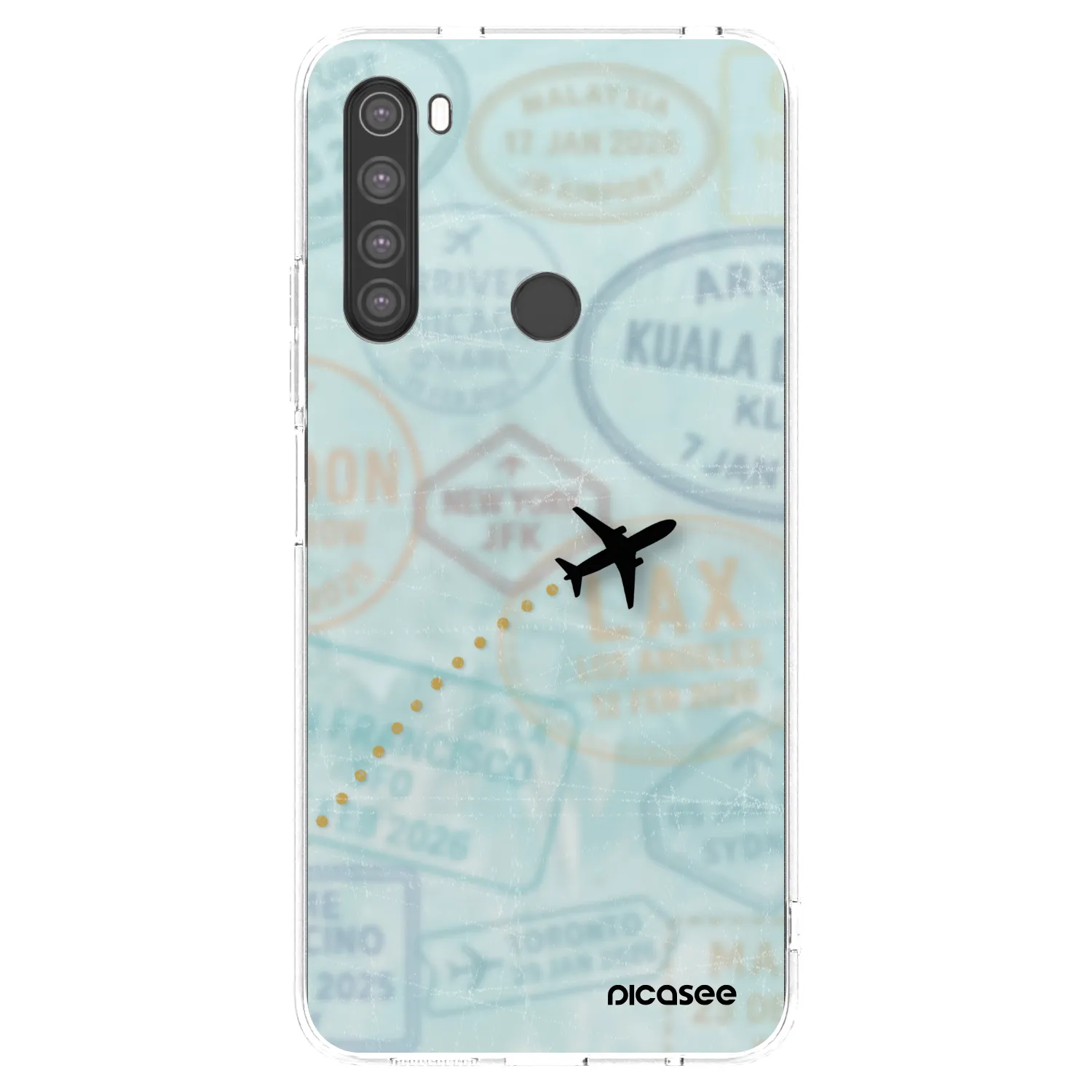 Picasee husă transparentă din silicon pentru Xiaomi Redmi Note 8 - FLIGHT PATH