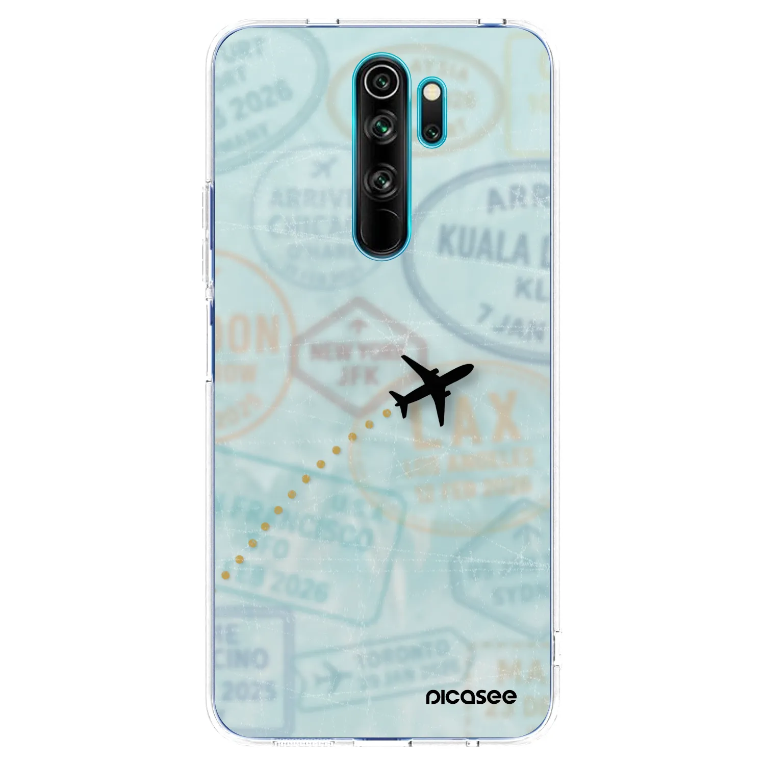 Picasee husă transparentă din silicon pentru Xiaomi Redmi Note 8 Pro - FLIGHT PATH