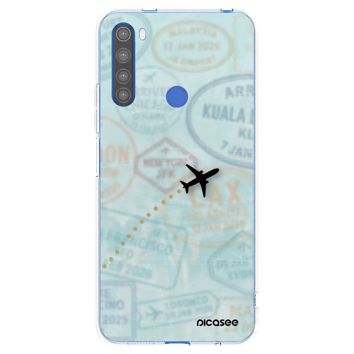 Picasee husă transparentă din silicon pentru Xiaomi Redmi Note 8T - FLIGHT PATH