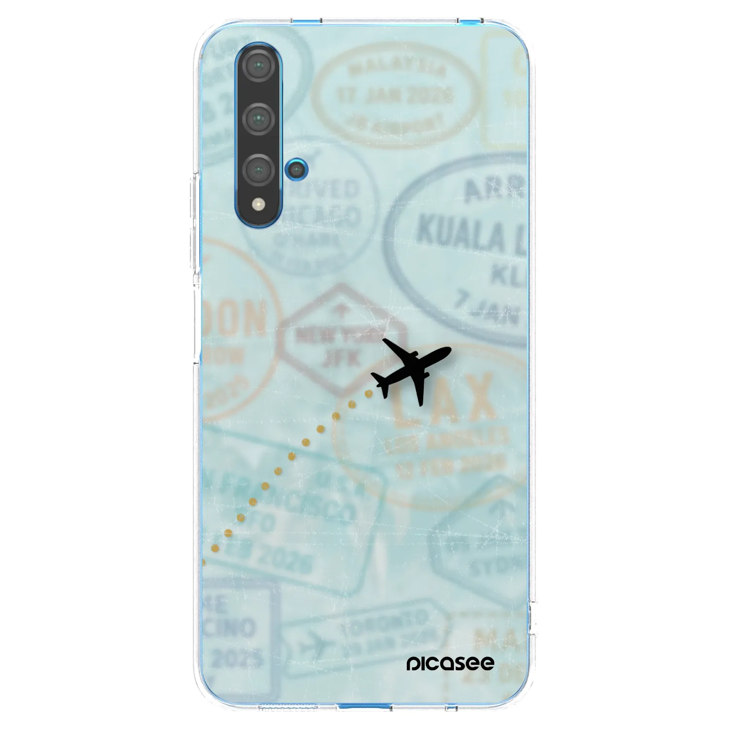 Picasee husă transparentă din silicon pentru Huawei Nova 5T - FLIGHT PATH