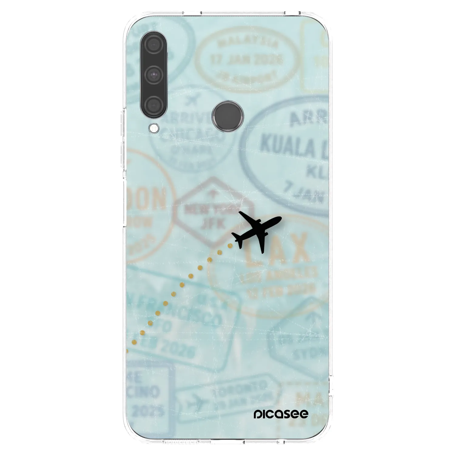 Picasee husă transparentă din silicon pentru Huawei P40 Lite E - FLIGHT PATH