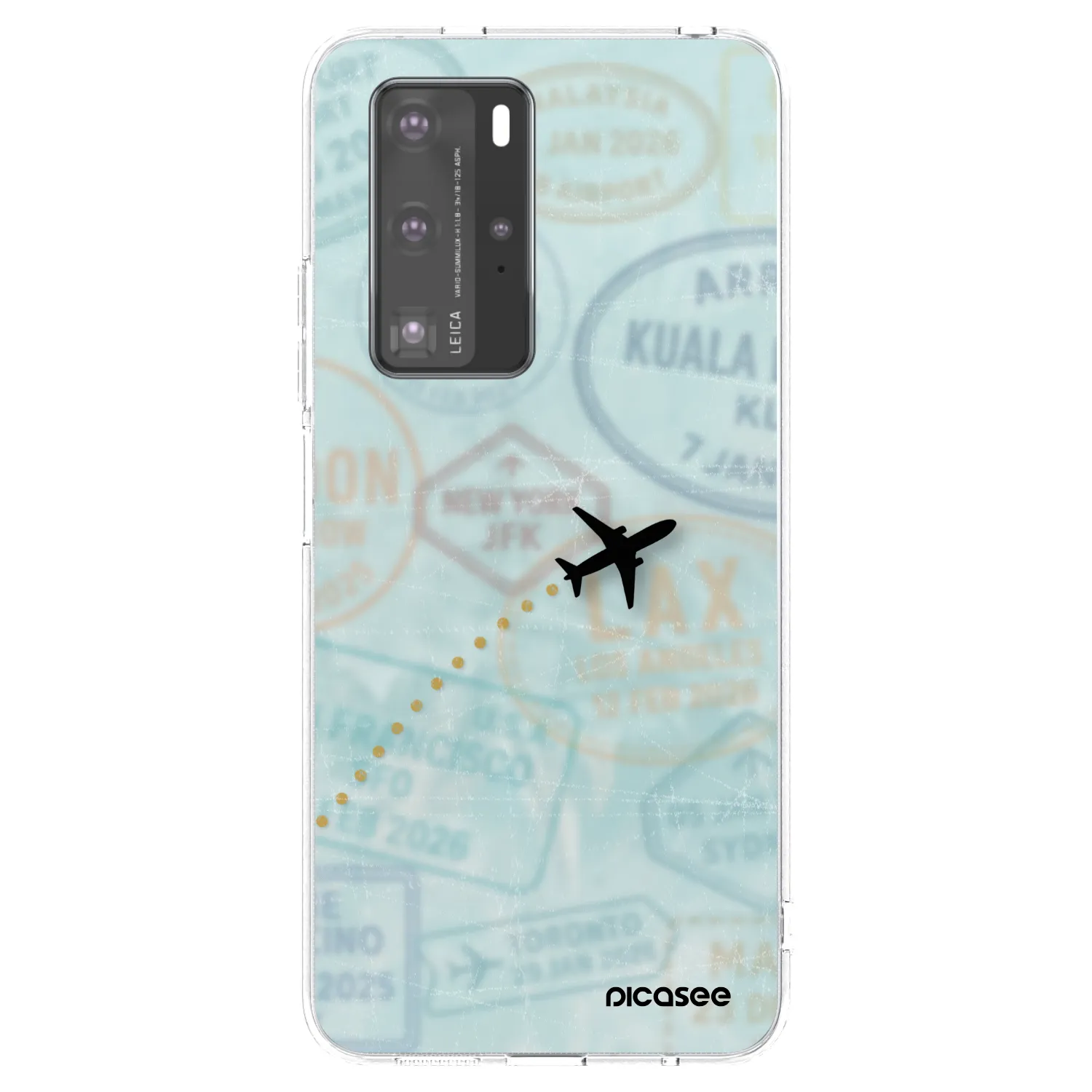 Picasee husă transparentă din silicon pentru Huawei P40 Pro - FLIGHT PATH