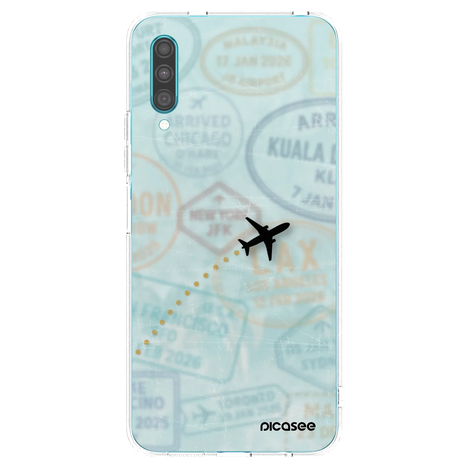 Picasee husă transparentă din silicon pentru Samsung Galaxy A30s A307F - FLIGHT PATH