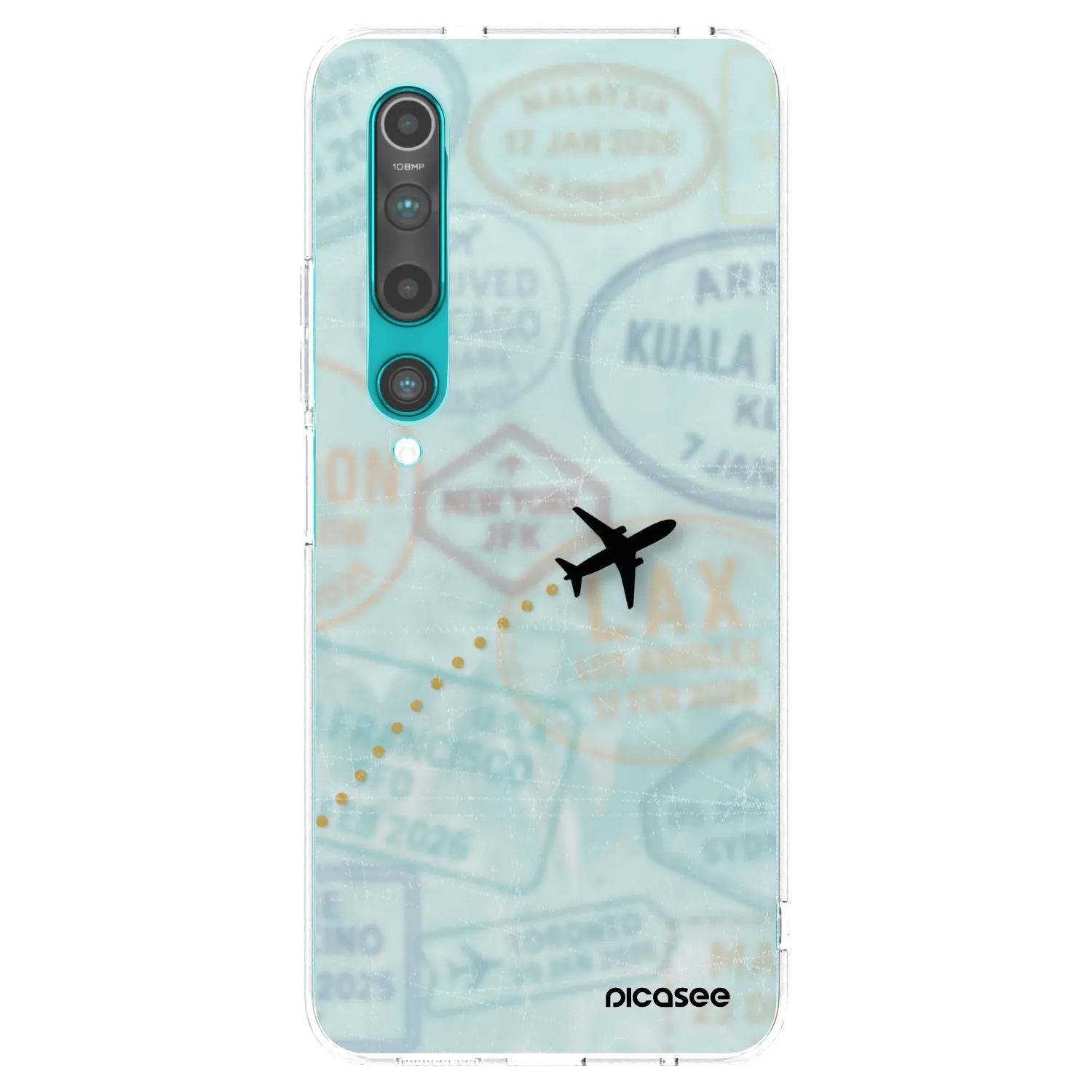 Picasee husă transparentă din silicon pentru Xiaomi Mi 10 - FLIGHT PATH