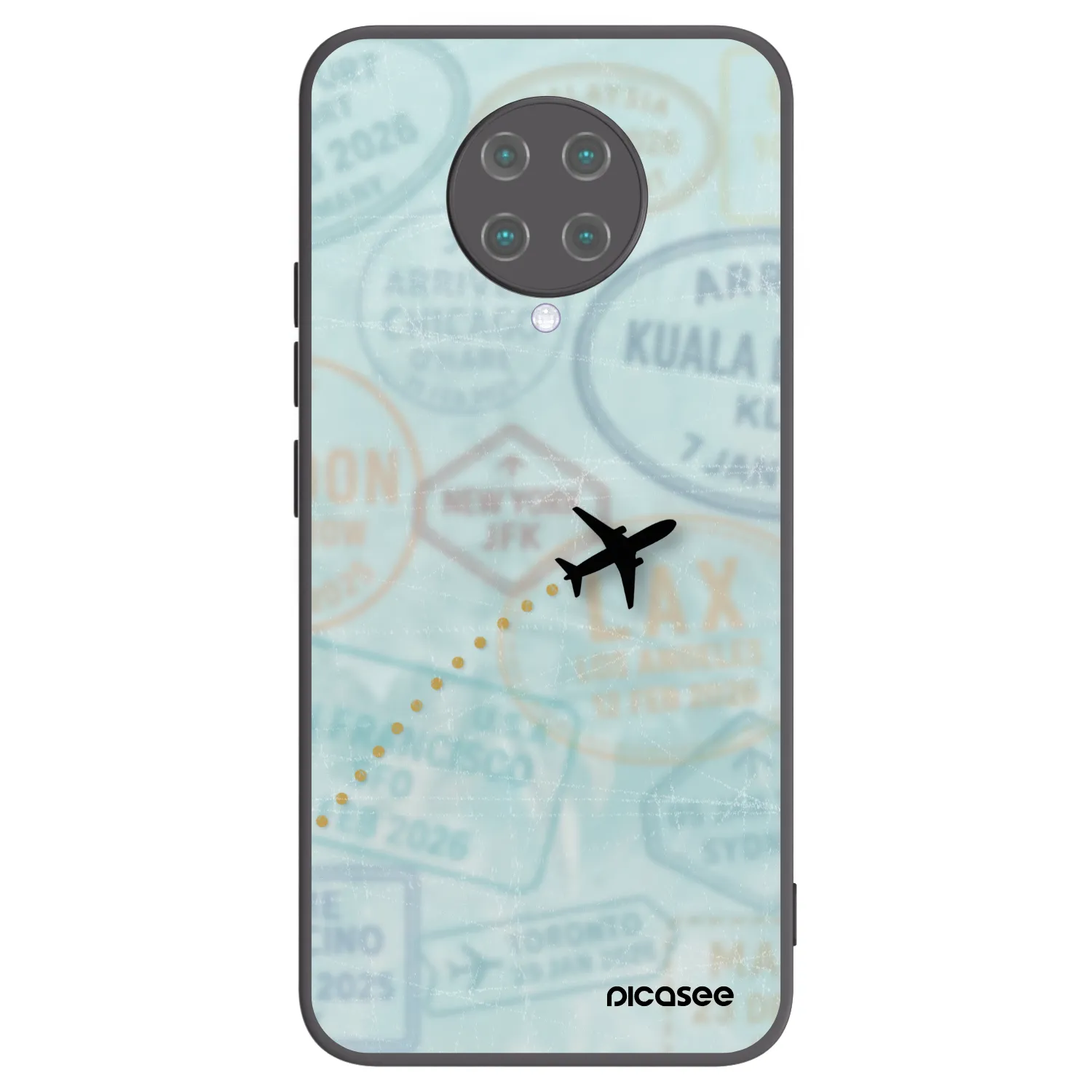 Picasee husă neagră din silicon pentru Xiaomi Poco F2 Pro - FLIGHT PATH