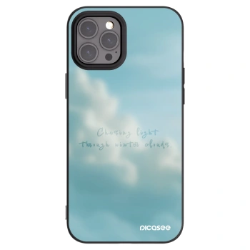 Picasee husă neagră din silicon pentru Apple iPhone 12 Pro Max - CHASiNG LIGHT