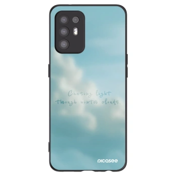 Picasee husă neagră din silicon pentru OPPO A94 5G - CHASiNG LIGHT