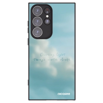 Picasee husă neagră din silicon pentru Samsung Galaxy S23 Ultra 5G - CHASiNG LIGHT