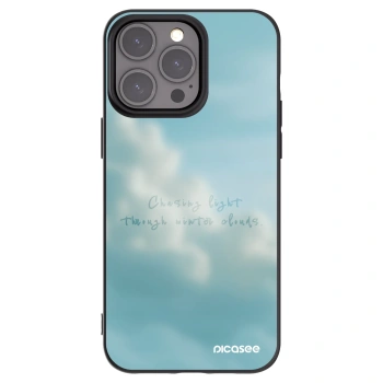 Picasee husă neagră din silicon pentru Apple iPhone 15 Pro Max - CHASiNG LIGHT