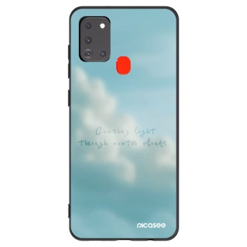 Picasee husă neagră din silicon pentru Samsung Galaxy A21s - CHASiNG LIGHT