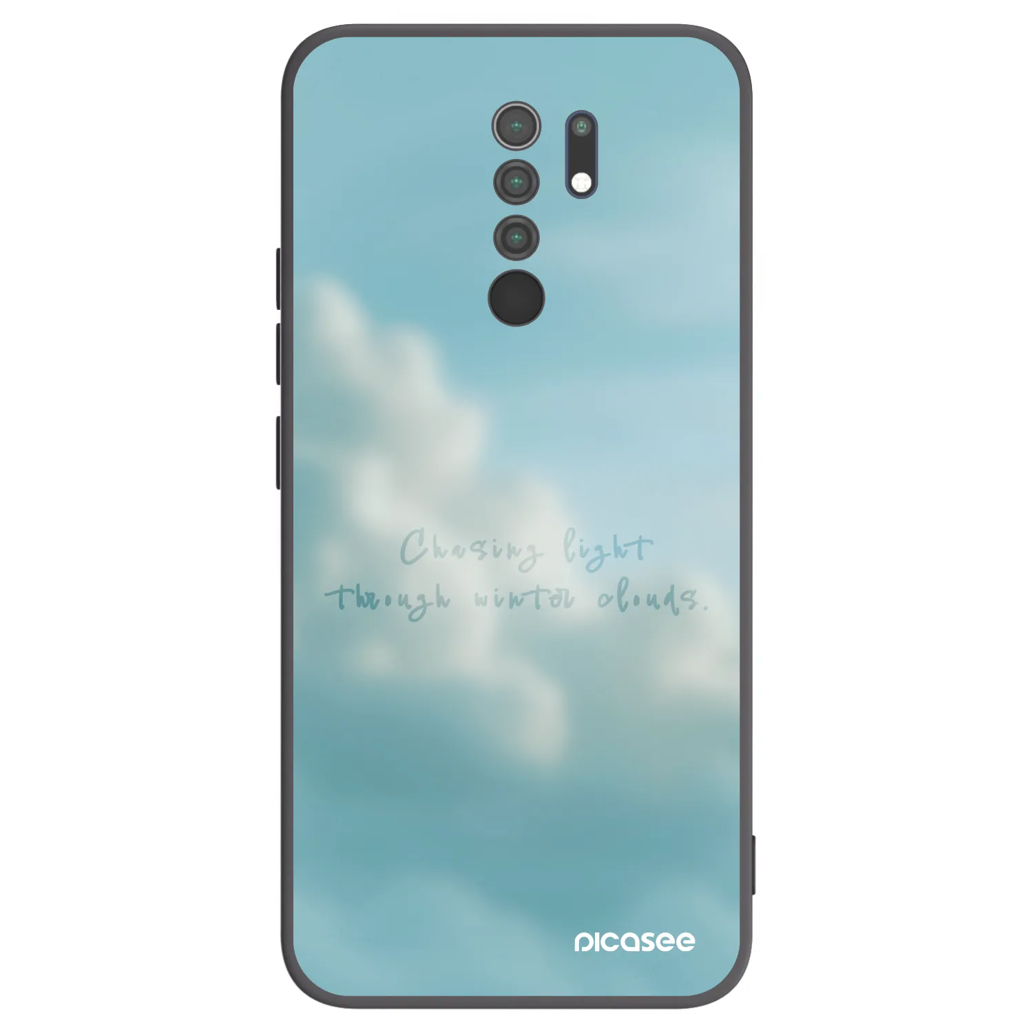 Picasee husă neagră din silicon pentru Xiaomi Redmi 9 - CHASiNG LIGHT