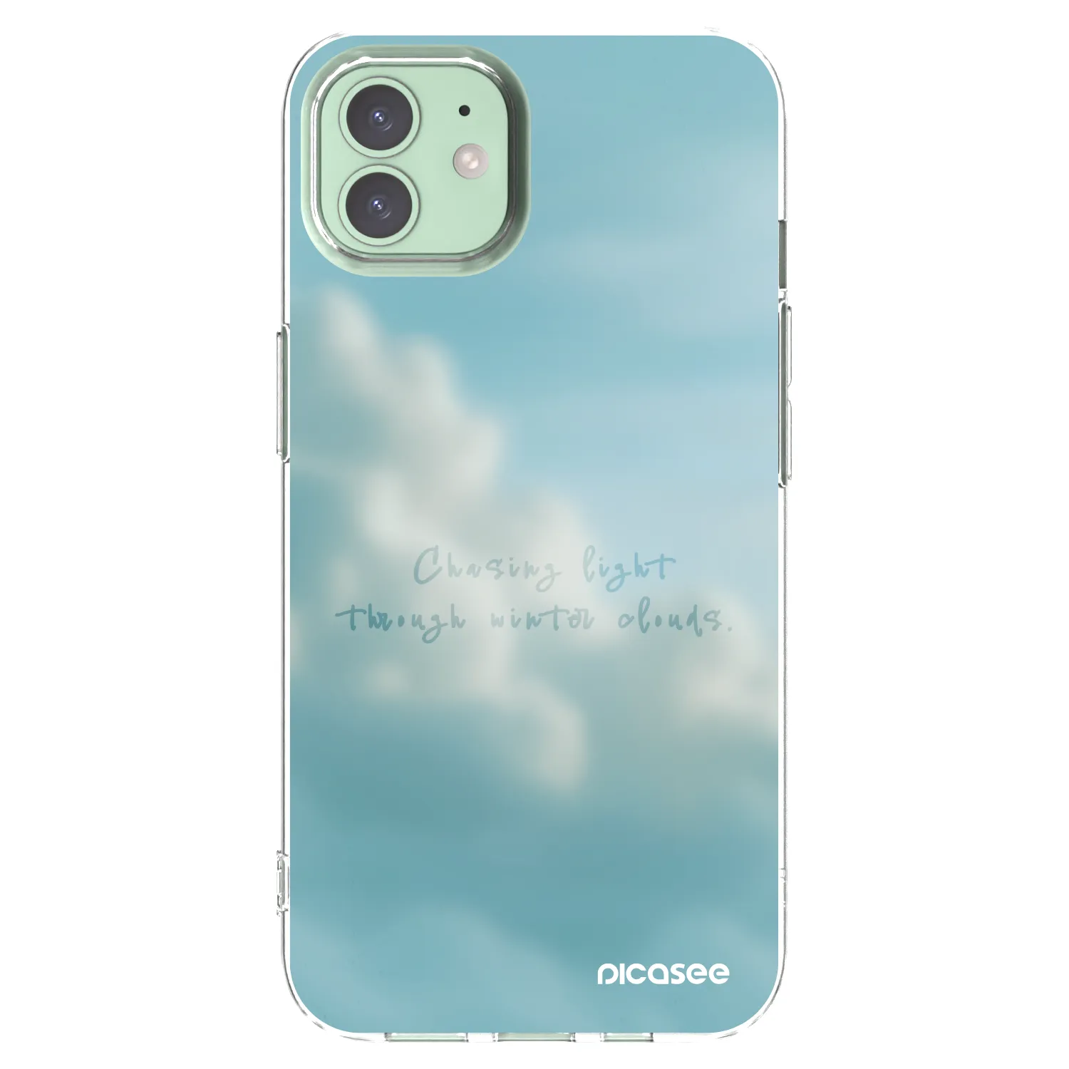 Picasee husă transparentă din silicon pentru Apple iPhone 12 - CHASiNG LIGHT