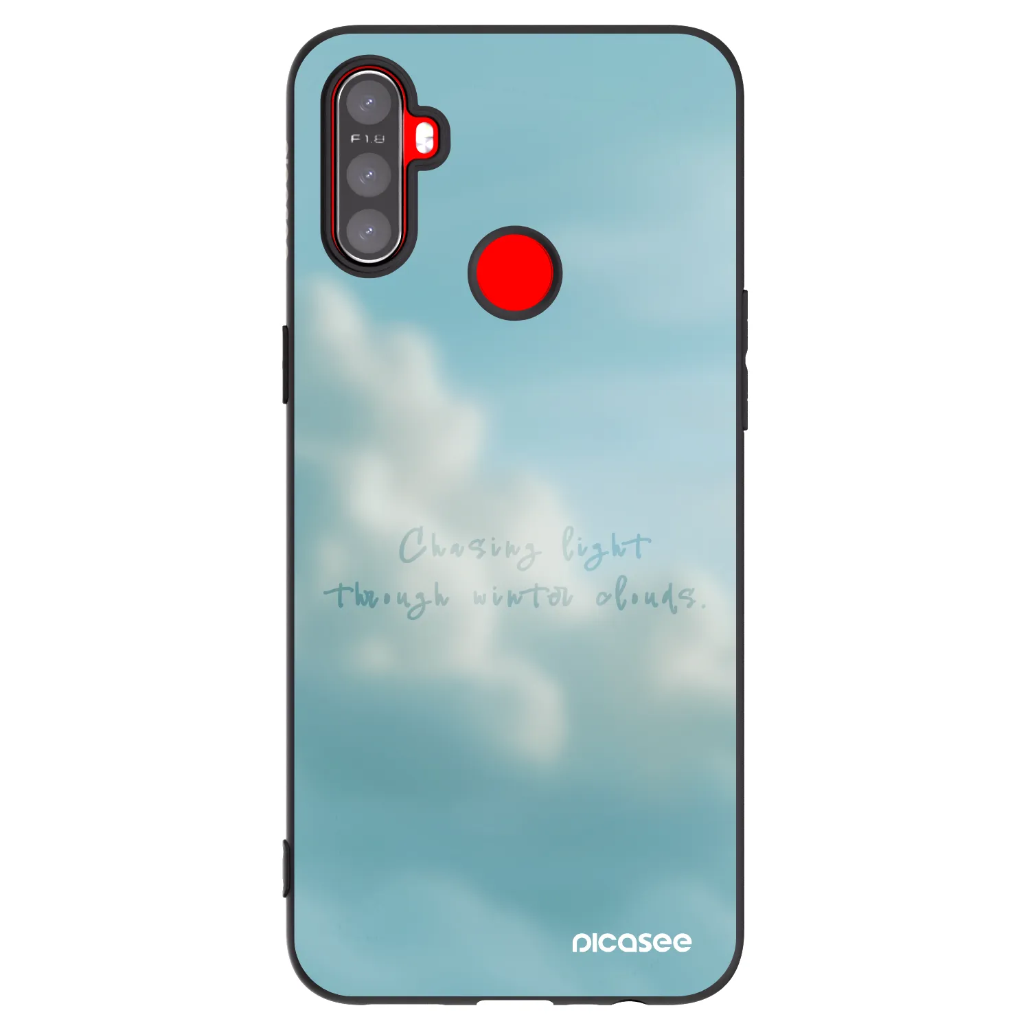 Picasee husă neagră din silicon pentru Realme C3 - CHASiNG LIGHT