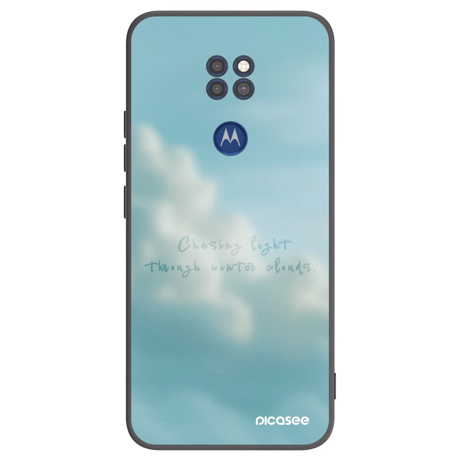 Picasee husă neagră din silicon pentru Motorola Moto G9 Play - CHASiNG LIGHT
