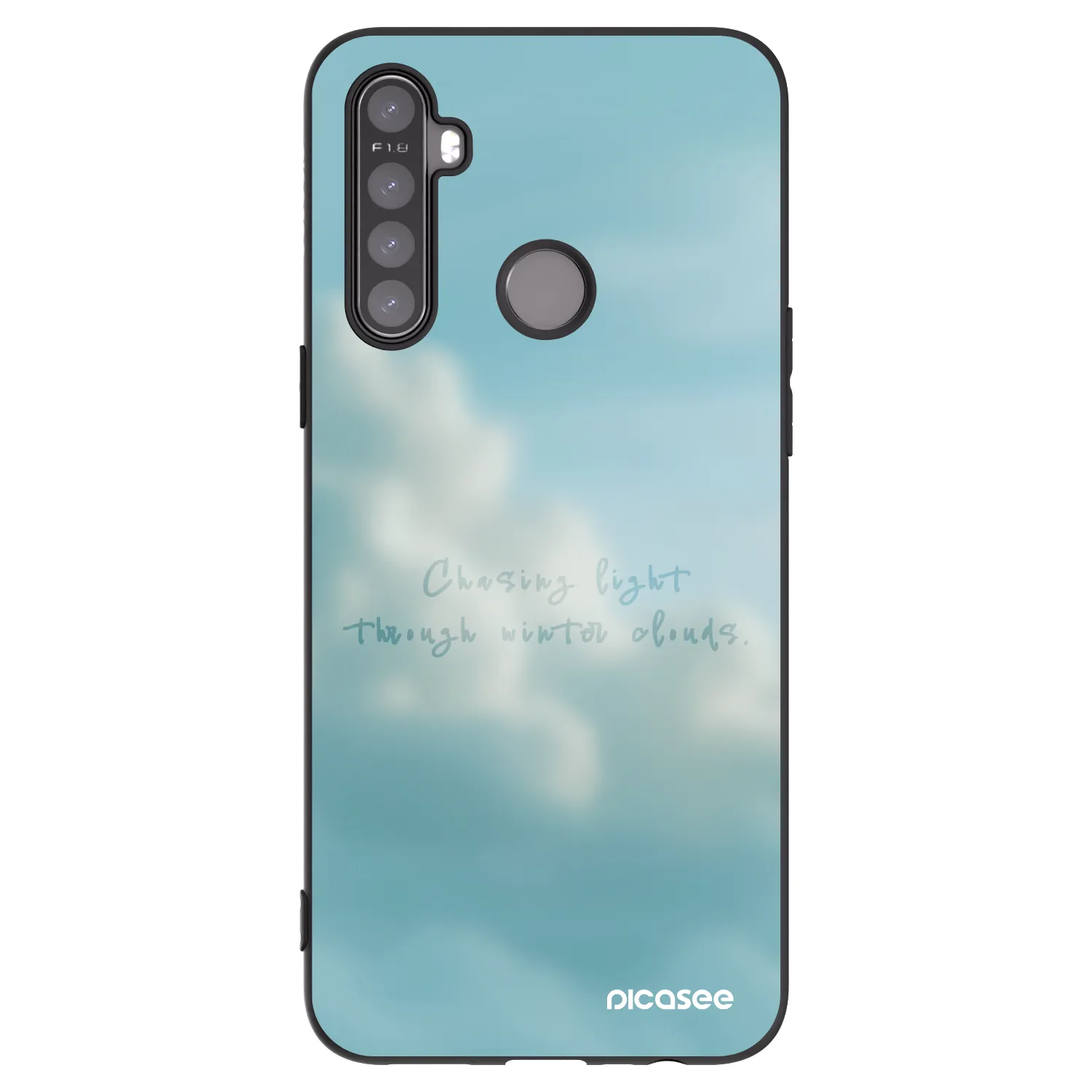 Picasee husă neagră din silicon pentru Realme 5 - CHASiNG LIGHT