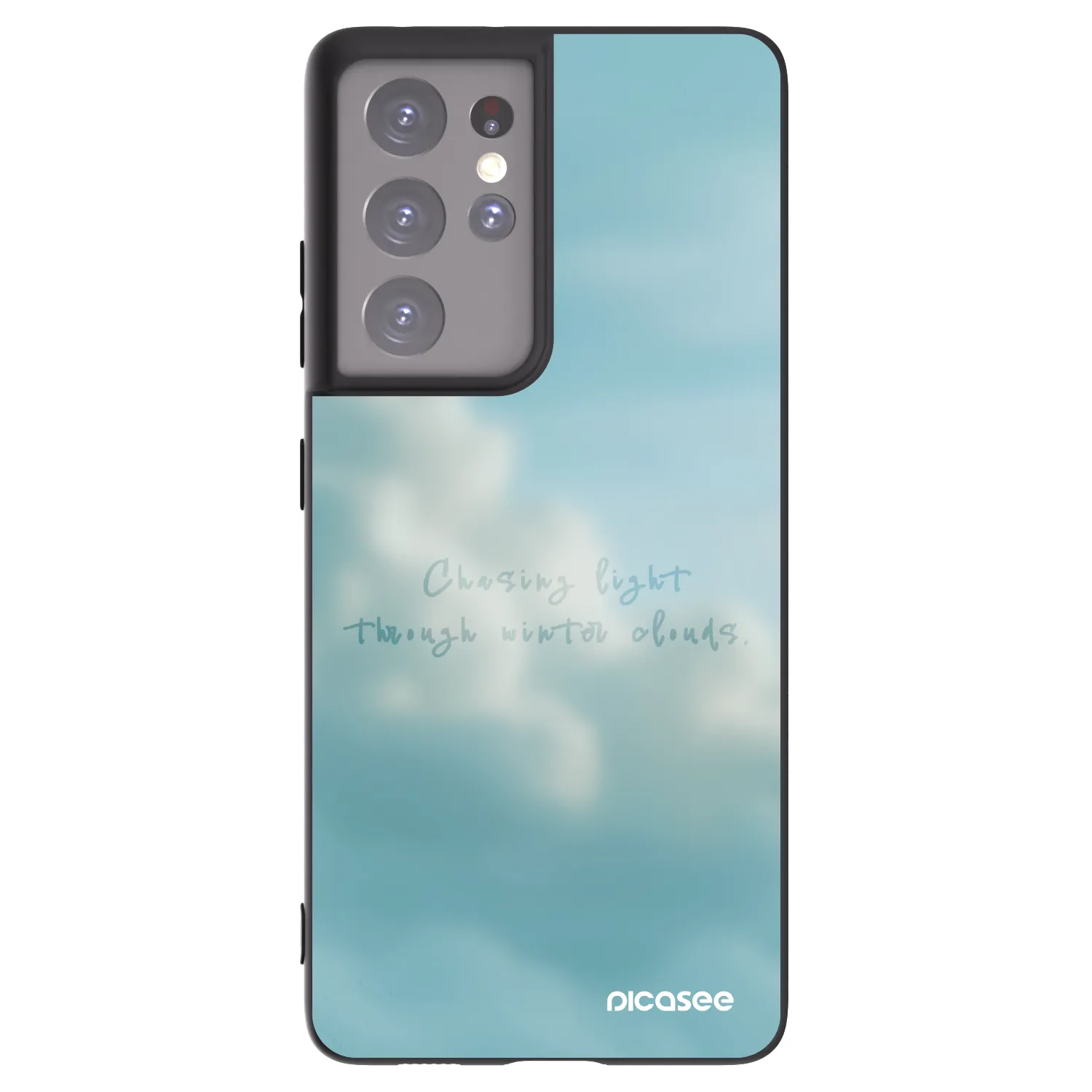 Picasee husă neagră din silicon pentru Samsung Galaxy S21 Ultra 5G G998B - CHASiNG LIGHT