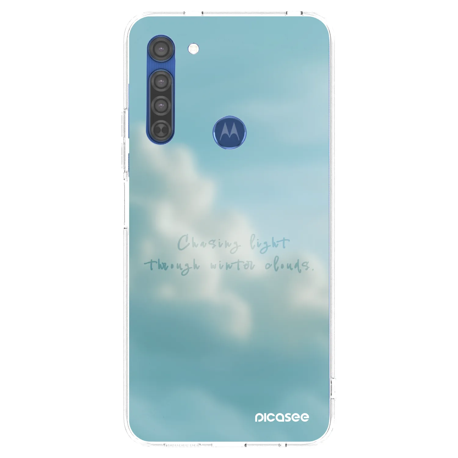 Picasee husă transparentă din silicon pentru Motorola Moto G8 - CHASiNG LIGHT