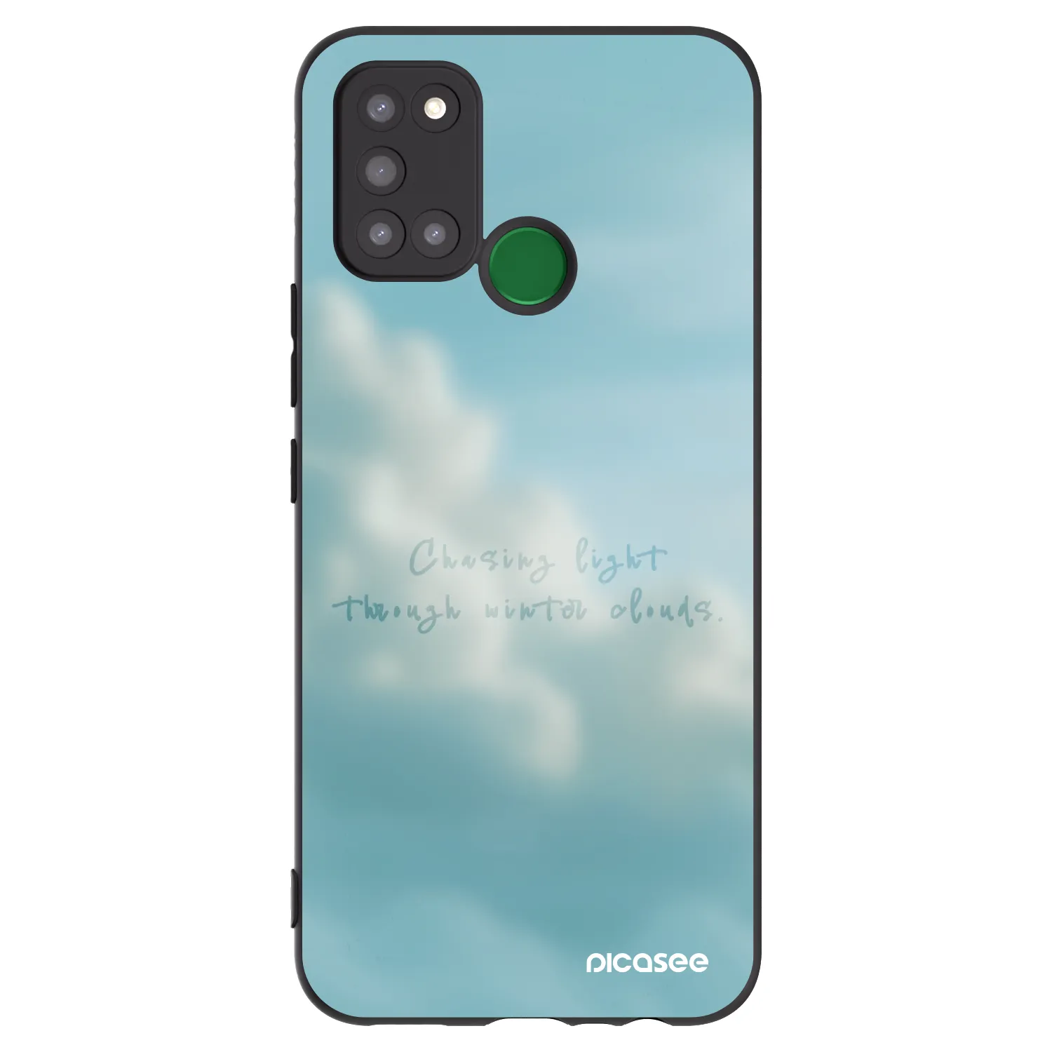 Picasee husă neagră din silicon pentru Realme 7i - CHASiNG LIGHT