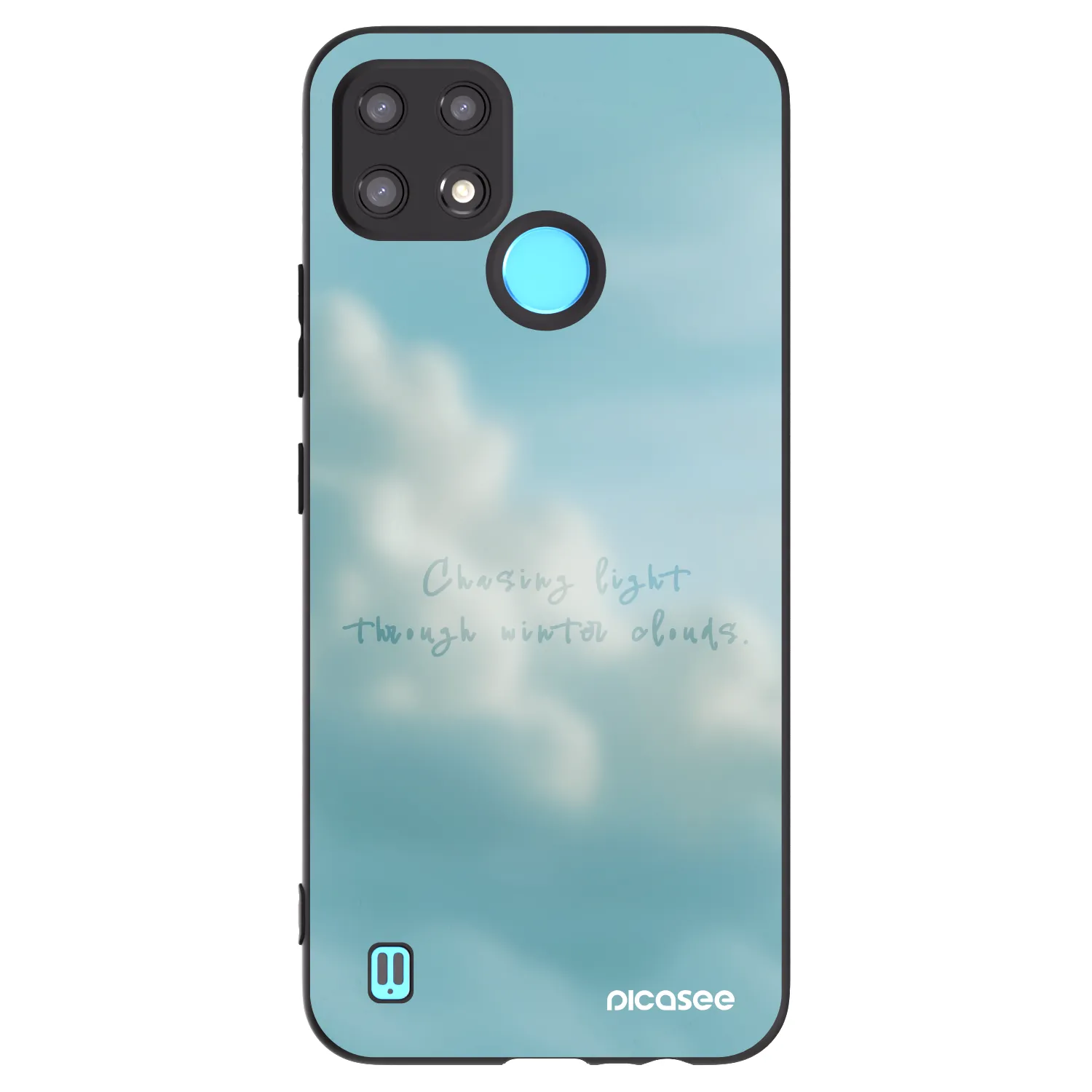 Picasee husă neagră din silicon pentru Realme C21 - CHASiNG LIGHT