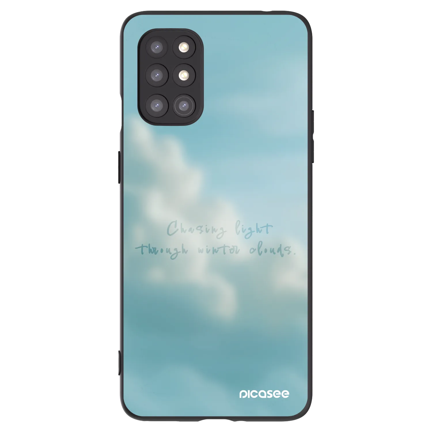 Picasee husă neagră din silicon pentru OnePlus 8T - CHASiNG LIGHT