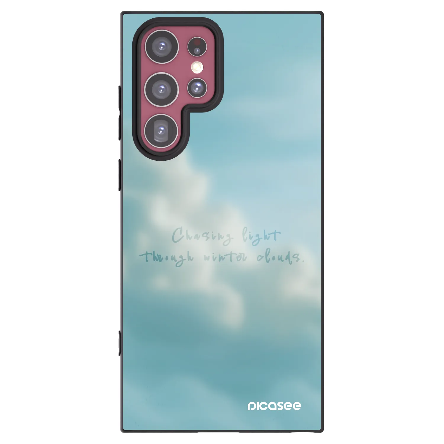 Picasee husă neagră din silicon pentru Samsung Galaxy S22 Ultra 5G - CHASiNG LIGHT