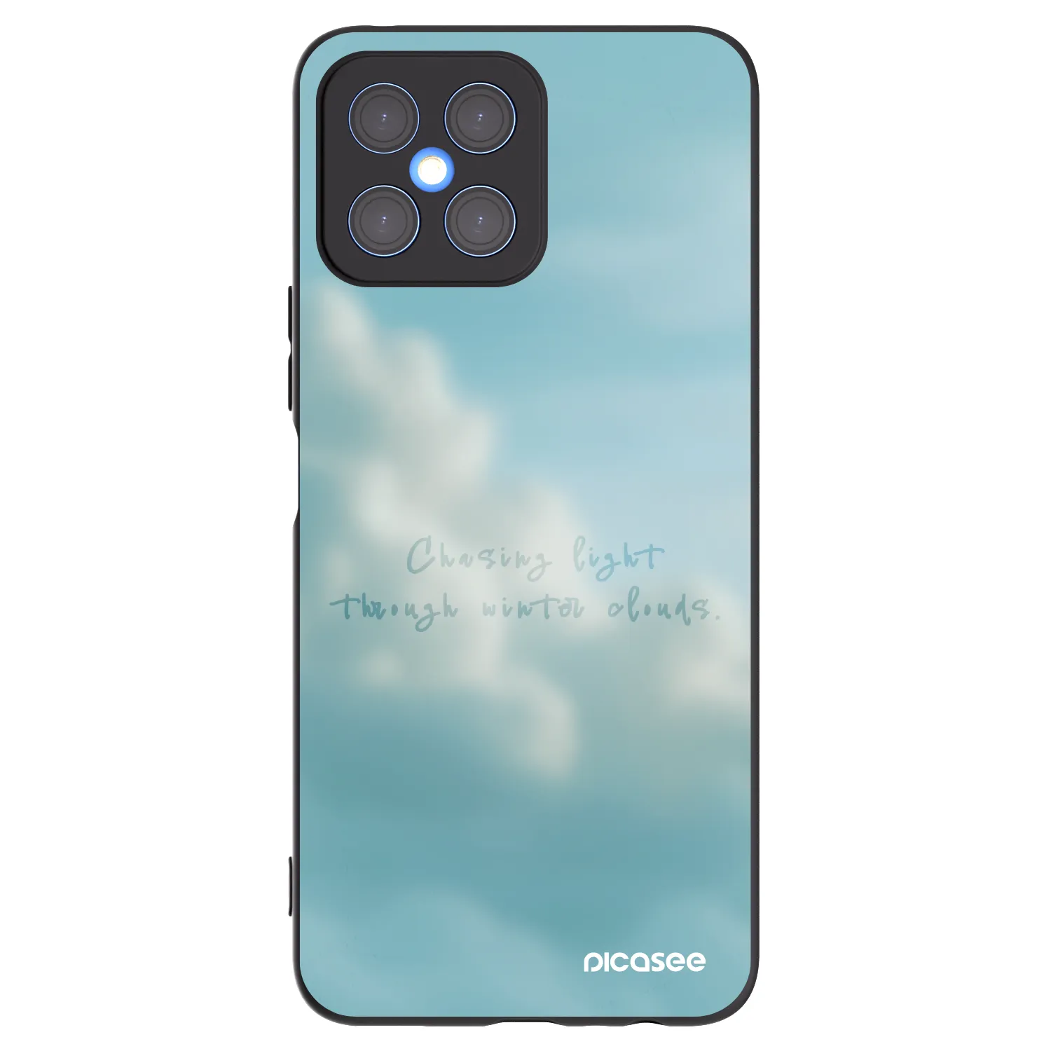 Picasee husă neagră din silicon pentru Honor X8 4G - CHASiNG LIGHT